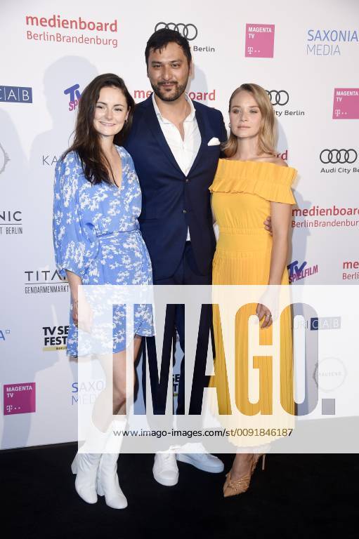 Lea van Acken, Mark Olan Dreesen and Sonja Gerhardt at the presentation of the Berlin Series Award 2019 in the Titanic Hotel Gendarmenmarkt Berlin, 13 06 2019 Foto:xN.xKubelkax xFuturexImage