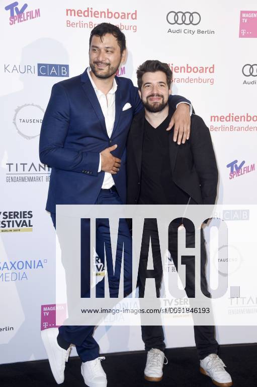 Mark Olan Dreesen and Adolfo Kolmerer at the presentation of the Berlin Series Award 2019 in the Titanic Hotel Gendarmenmarkt Berlin, 13 06 2019 Foto:xN.xKubelkax xFuturexImage
