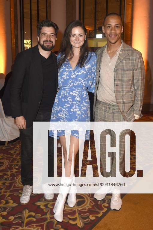 Adolfo Kolmerer, Lea van Acken and Jerry Hoffmann at the presentation of the Berlin Series Award 2019 in the Titanic Hotel Gendarmenmarkt Berlin, 13 06 2019 Foto:xN.xKubelkax xFuturexImage