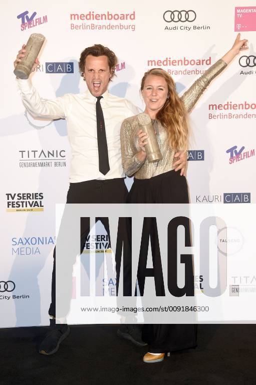 Tim Van Aelst and Sofie Peeters at the presentation of the Berlin Series Award 2019 at the Titanic Hotel Gendarmenmarkt Berlin, 13 06 2019 Foto:xN.xKubelkax xFuturexImage