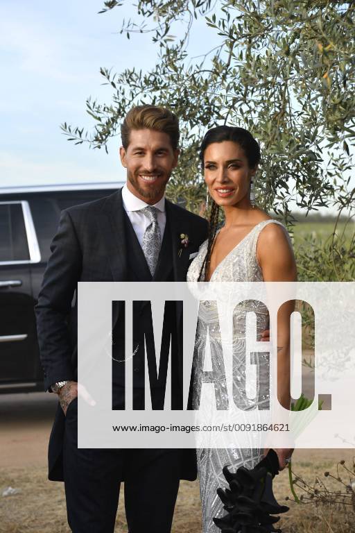 Soccerplayer Sergio Ramos and presenter Pilar Rubio during their wedding in Seville on Saturday, 15 June 2019 Cordon Press