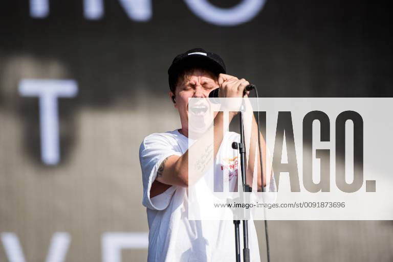 Italy: Nothing But Thieves 2019 Conor Mason, singer of the British alternative rock band Nothing But Thieves performing live on stage at the Firenze Rocks festival 2019 in Florence, Italy, opening for Eddie Vedder FOR - Alessandro Bosio Firenze Firence Italy Firenze Rocks AlessandroxBosio