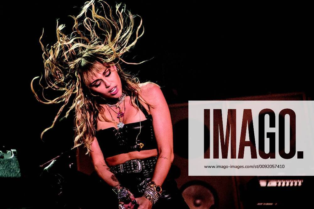 The World Star, Miley Cyrus, attached to the Red Scene around midnight on Tinderbox Friday June 28, 2019, BT and For Denmark only, Odense Denmark,