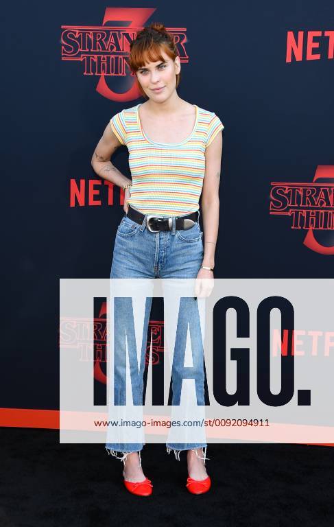 Tallulah Willis arriving at the premiere of Stranger Things Season 3 in Santa Monica, California - June 28, 2019 - Santa Monica Premiere of Stranger Things Season 3, Santa Monica California United States Santa Monica High School