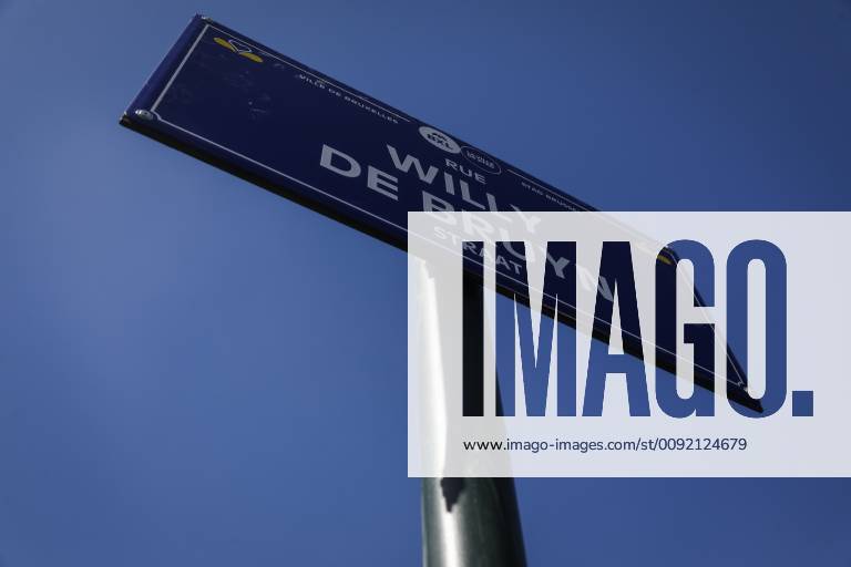 The new Willy De Bruyn street, in the North neighbourhood, in Brussels, Thursday 04 July 2019. Belgian cyclist and former cycling world champion Willy De Bruyn was born as Elvire (Elvira) and is the first intersex person who has a street named after him or her. THIERRYxROGE 05618822