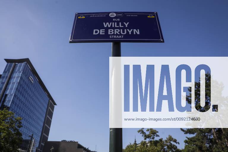 The new Willy De Bruyn street, in the North neighbourhood, in Brussels, Thursday 04 July 2019. Belgian cyclist and former cycling world champion Willy De Bruyn was born as Elvire (Elvira) and is the first intersex person who has a street named after him or her. THIERRYxROGE 05618824