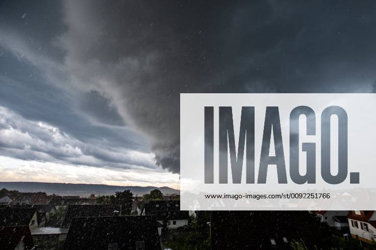 Rottenburg am Neckar A thunderstorm cell moves over Rottenburg am Neckar in the district Tuebingen, 12 07 2019 A thunderstorm cell moves over Rottenburg am Neckar in the district Tuebingen, 12 07 2019,