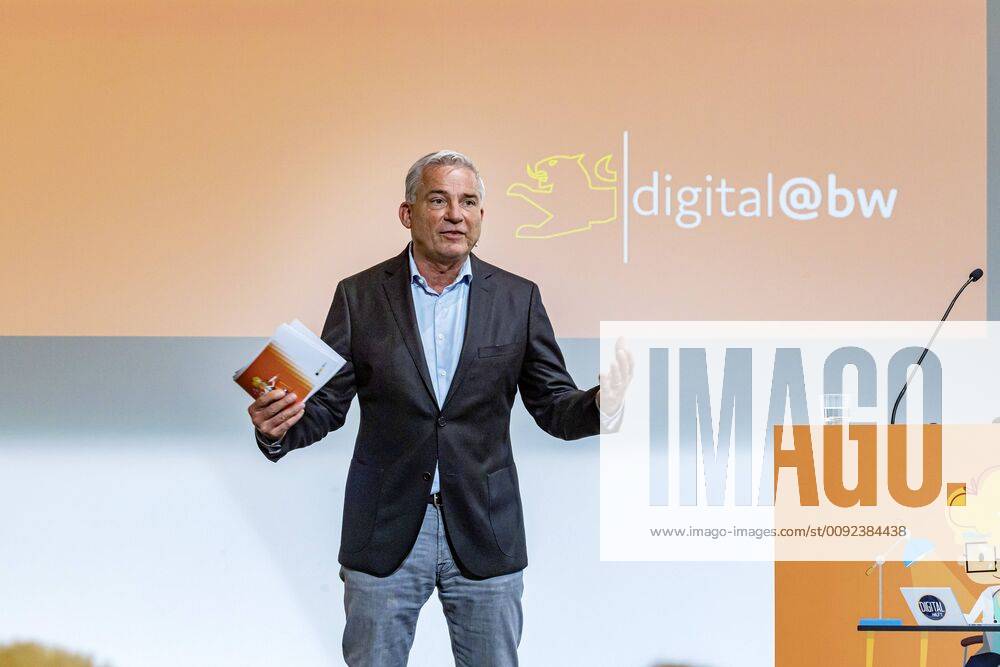 DEU, Germany, Baden Württemberg, Tuttlingen, 19 07 2019 Thomas Strobl Minister of the Interior and Digitisation BW digital@bw Festival Future Health Digital in Tuttlingen At the World Centre for Medical Technology, the Baden-Württemberg state government is focusing on the health sector Digitisation is a f