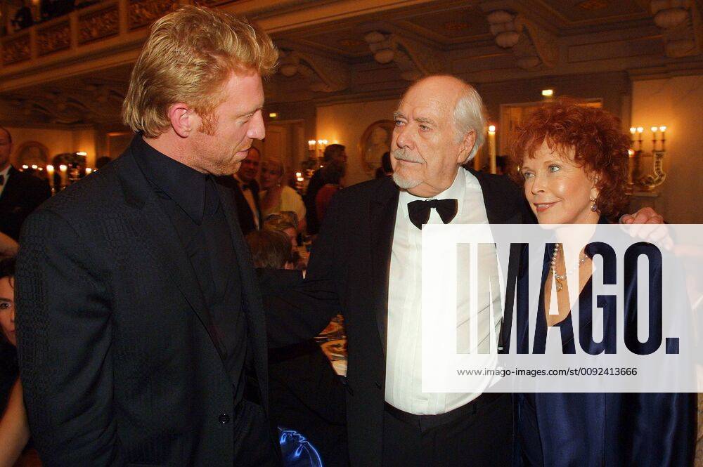 CINEMA FOR PEACE Boris Becker, Robert Altman and Mrs. Catherine at the Charity Gala Cinema For Peace at the Konzerthaus am Gendarmenmarkt, Berlin 11 02 2002 XXX