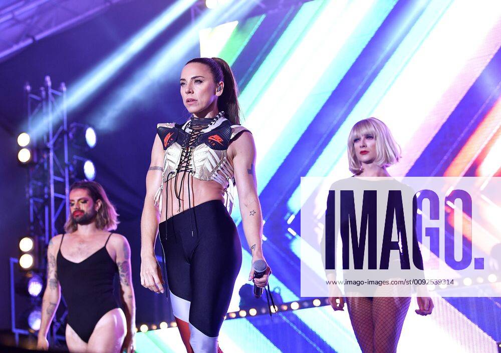Melanie C Mel C and Sink The Pink Stockholm Pride festival, opening night, Sweden, 2019 07 31 c Karin Törnblom TT Kod 2377 Stockholm
