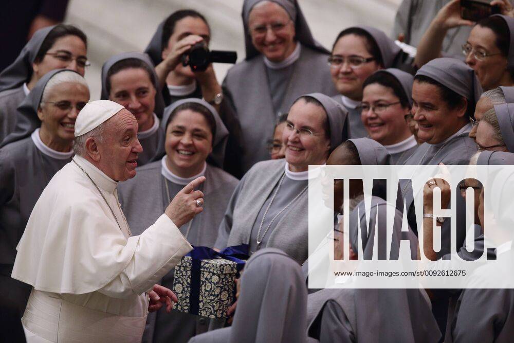 August, 7 2019 - Holy See, Vatican - POPE FRANCIS during his wednesday general audience in aula Paolo VI at the Vatican. Vatican City State - ZUMAi15_ 20190807_zaf_i15_014
