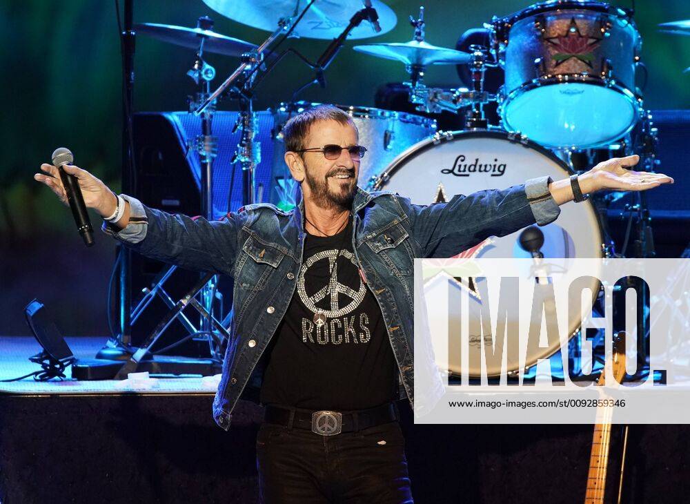Ringo Starr & His All-Starr Band perform at the 50th anniversary of the Woodstock Music Festival at Bethel Woods Center For The Arts on Friday, August 16, 2019 in Bethel, New York. Woodstock was a music festival held August 15Ð18, 1969, which attracted an audience of more than 400,000 and is widely regarded as a pivotal moment in popular music history. NYP20190816163 JOHNxANGELILLO