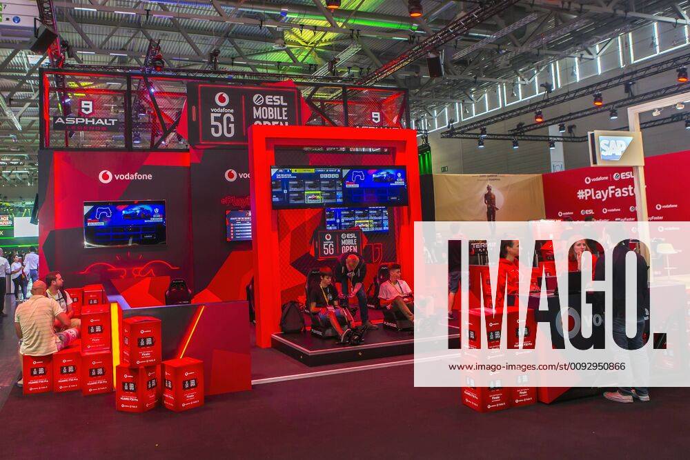 Computer games fair gamescom on Tuesday, August 20, 2019 in Cologne Vodafone 5G ESL Open gamescom 2019