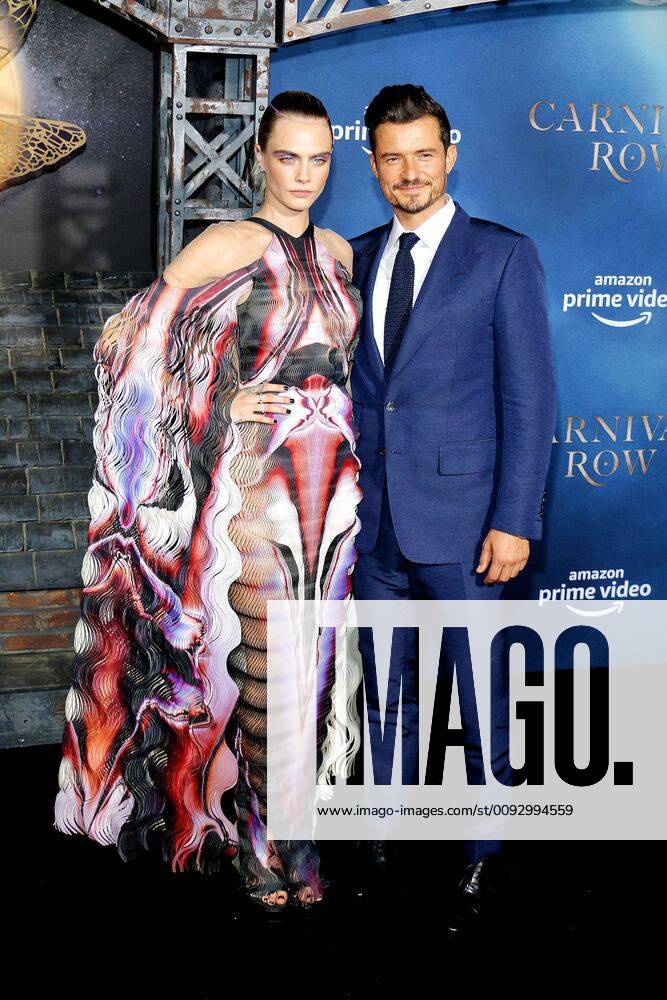 Cara Delevingne and Orlando Bloom at the Carnival Row Amazon series premiere on 21 08 2019 in Los Angeles Carnival Row Amazon series premiere in Los Angeles