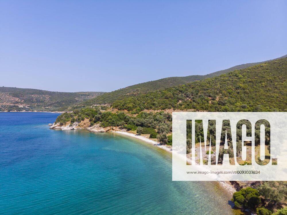 Greece, Aegean Sea, Pagasetic Gulf, Peninsula Pelion, beach of Kufala AMF05846