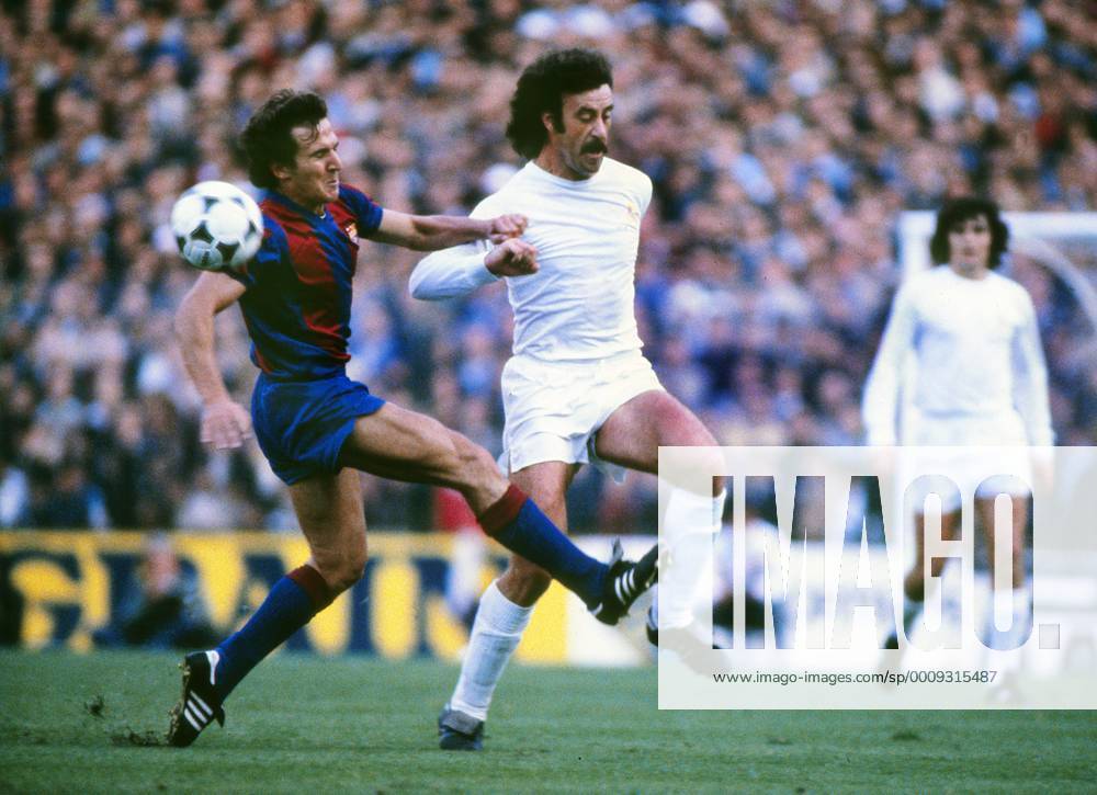 Vicente Del Bosque (Real Madrid) Real Madrid vs FC Barcelona - Primera Division 1979 80. 23 09 1979