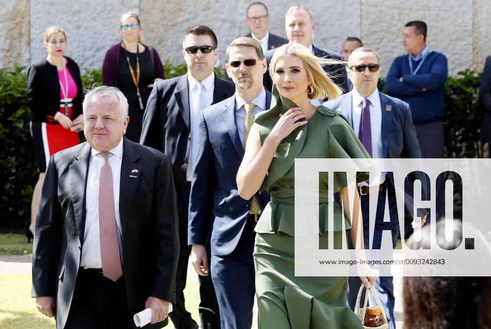 Ivanka Trump (R) and the United States Undersecretary of State John J. Sullivan (L) arrive to meet women during an act with the Academy of Women Entrepreneurs, in Bogota, Colombia, 3 September 2019. The daughter of US President Donald Tump, Ivanka Trump, and US Secretary of State John J Sullivan are visiting Colombia. Ivanka Trump participates in an event with the Academy of Women Entrepreneurs of Colombia !ACHTUNG: NUR REDAKTIONELLE NUTZUNG!