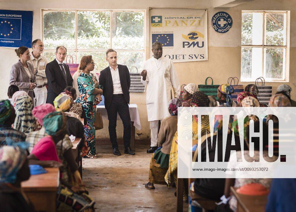 Federal Foreign Minister Heiko Maas SPD meets founder and medical director of Panzi Hospital, Denis Mukwege, in Bukavu, 04 09 2019 Bukavu Congo