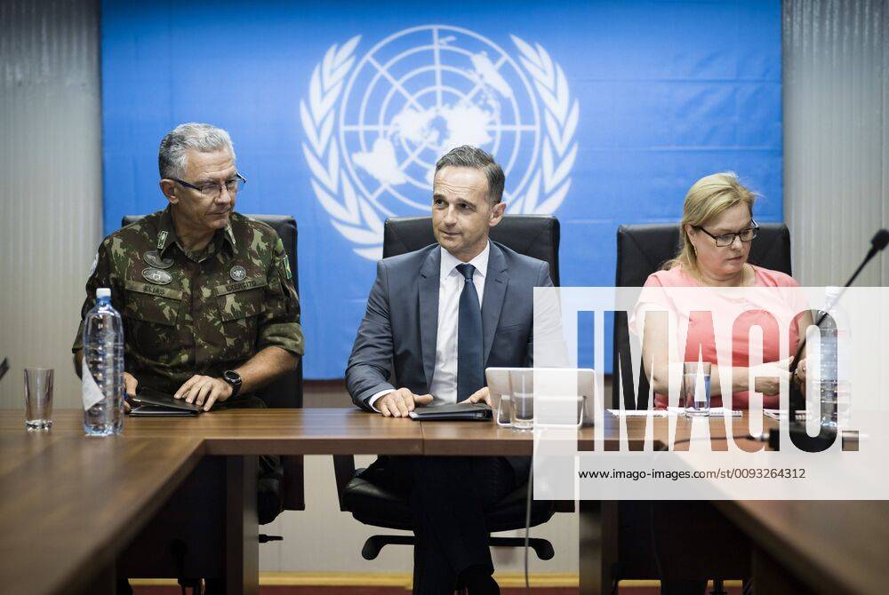 Federal Foreign Minister Heiko Maas SPD visits the headquarters of MONUSCO Mission de löÄÃ Organisation des Nations Unies en ReoApublique DeoAmocratique du Congo Goma, 05 09 2019 Goma Congo