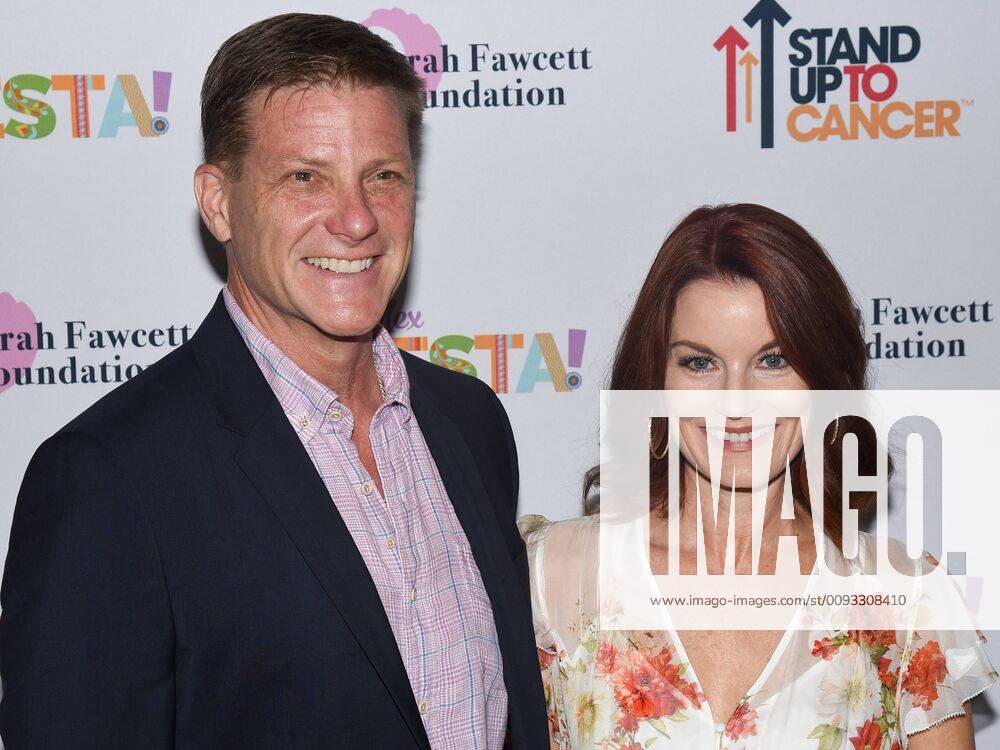 Doug Savant and Laura Leighton attends at the Farrah Fawcett Foundation s Tex-Mex Fiesta honoring Marcia Cross at Wallis Annenberg Center for the Performing Arts in Beverly Hills, California, on September 6, 2019. The Farrah Fawcett Foundation s Tex-Mex Fiesta