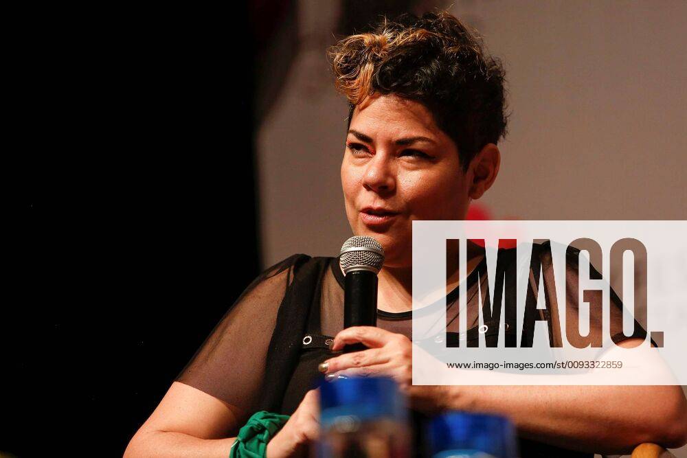 Ecuadorian writer Maria Fernanda Ampuero takes part in a talk during the Hay Festival, in Queretaro, Mexico, 08 September 2019. Hay Festival gathers more than 110 renowned writers, musicians, artists, thinkers and scientists. Follow up of the Hay Festival in Mexico !ACHTUNG: NUR REDAKTIONELLE NUTZUNG!