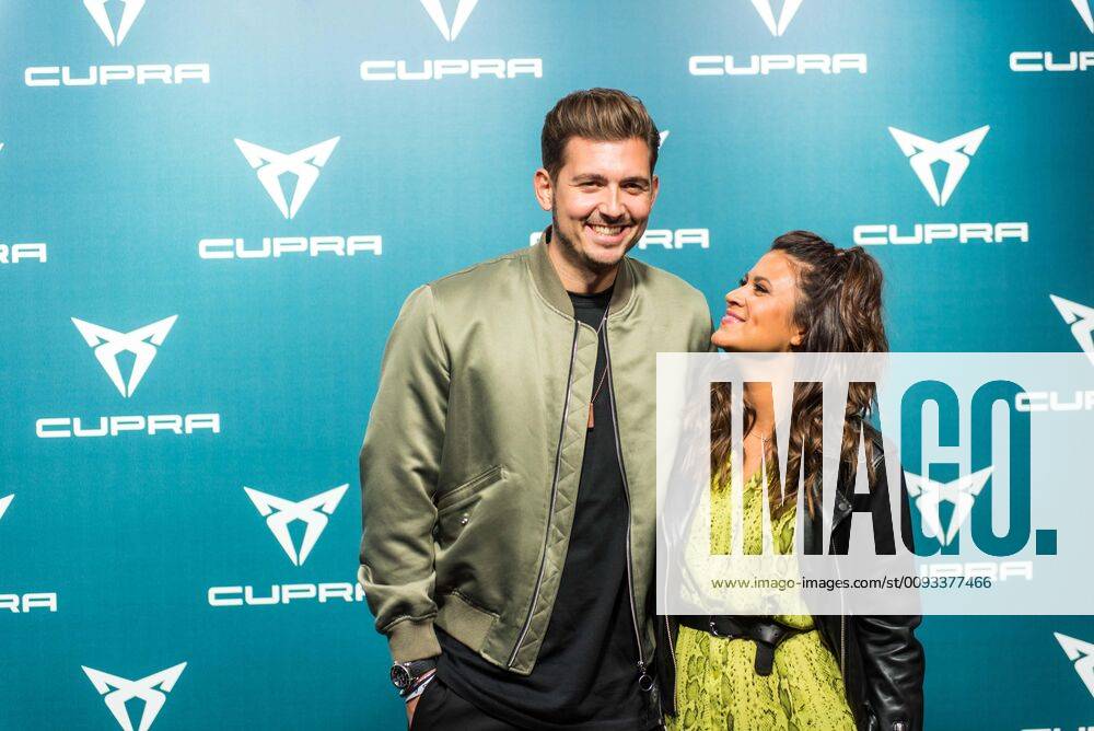 Frankfurt am Main, Montez Gallery International Motor Show IAA 2019 under the leitmotif Driving Tomorrow VW Volkswagen CUPRA Night Moderator couple Steffi Brungs and Christian Wackert