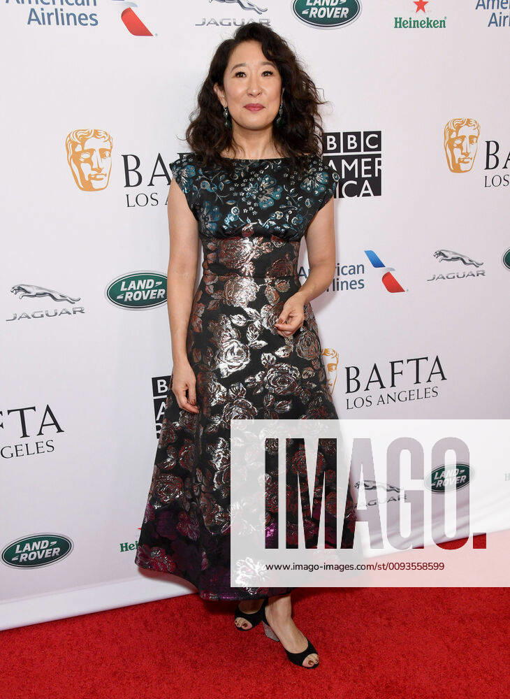 Beverly Hills, California - Sandra Oh. 2019 BAFTA Los Angeles and BBC America TV Tea Party held at Poolside at The Beverly Hilton Hotel. Photo Credit: Birdie Thompson AdMedia 245283 2019-09-21 California Beverly Hills Etats-Unis