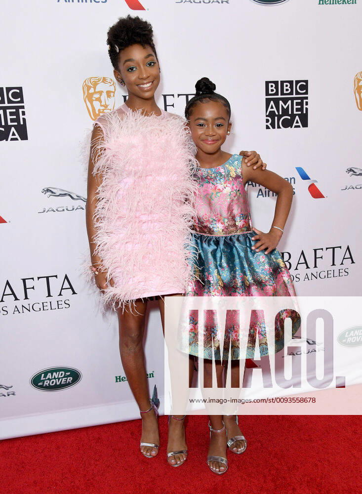 Beverly Hills, California - Eris Baker, Faithe Herman. 2019 BAFTA Los Angeles and BBC America TV Tea Party held at Poolside at The Beverly Hilton Hotel. Photo Credit: Birdie Thompson AdMedia 245283 2019-09-21 California Beverly Hills Etats-Unis