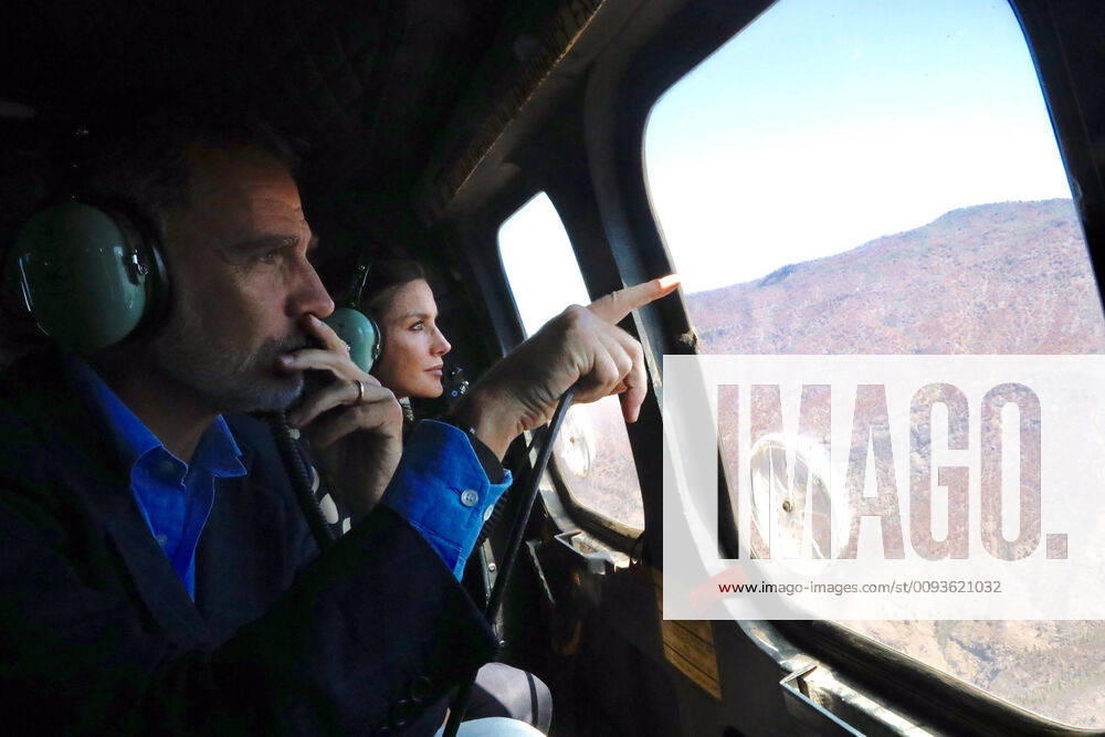 Canaria King Felipe and Queen Letizia visiting Gran Canaria.