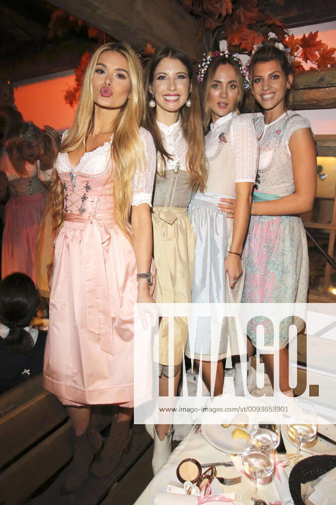 Pamela Reif, Cathy Hummels, Carmen Mercedes and Jennifer Knäble at the Cathy Hummels Wiesn Stroll at the Oktoberfest 2019 in the Käfer Wiesn Schänke Munich, 23 09 2019 Foto:xO.xMooserx xFuturexImage