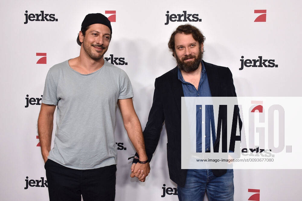 Fahri Yardim and Christian Ulmen at the premiere of the 3-Series of Jerks Maxdome ProSieben on 24 09 2019 in Berlin Jerks Series Premiere of the 3-Series in Berlin
