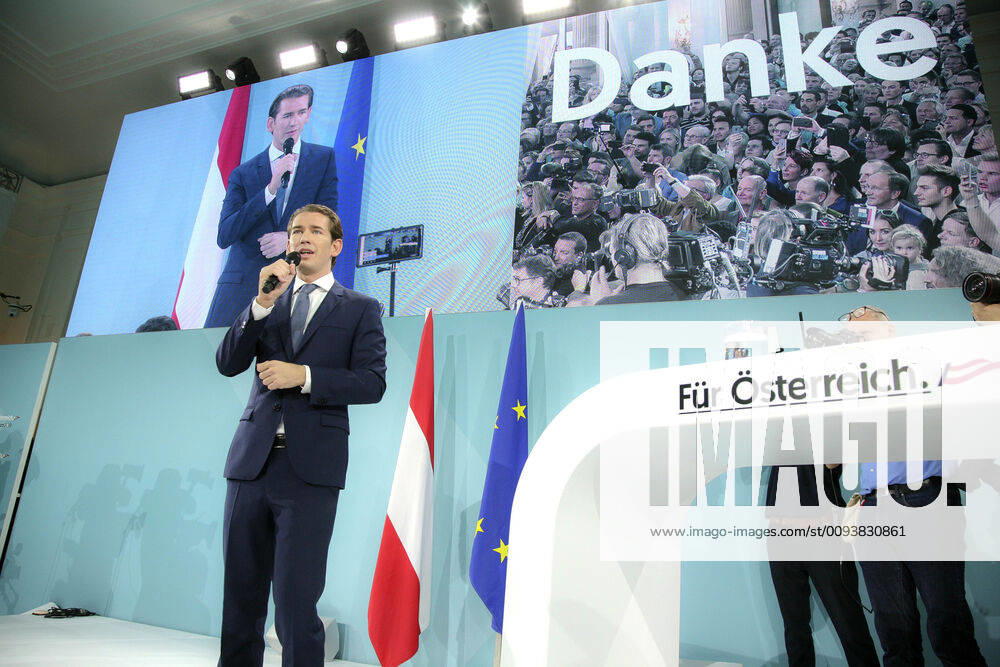 Sebastian Kurz at the ÖVP election celebration for the won national elections in Austria in the Kursalon am Stadtpark Vienna, 29 09 2019 Foto:xB.xLoschanx xFuturexImage