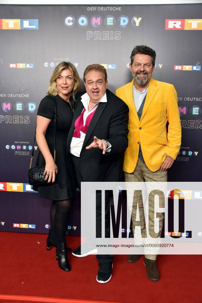 Connie Frielinghaus, Oliver Kalkofe and Kai Blasberg , l r, comes to Cologne on 02 10 2019 for the 20 German Comedy Prize 2019, which is awarded annually to comedians for comedy shows and moderations.