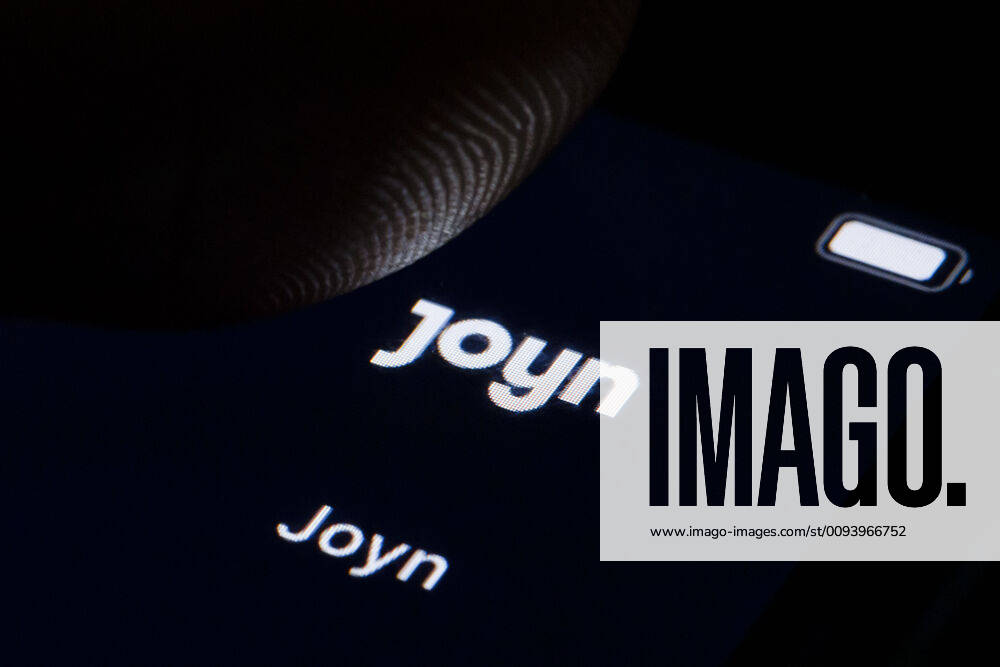 Symbol photo The logo of the Joyn streaming service is displayed on a smartphone Berlin, 07 10 2019 Berlin Germany