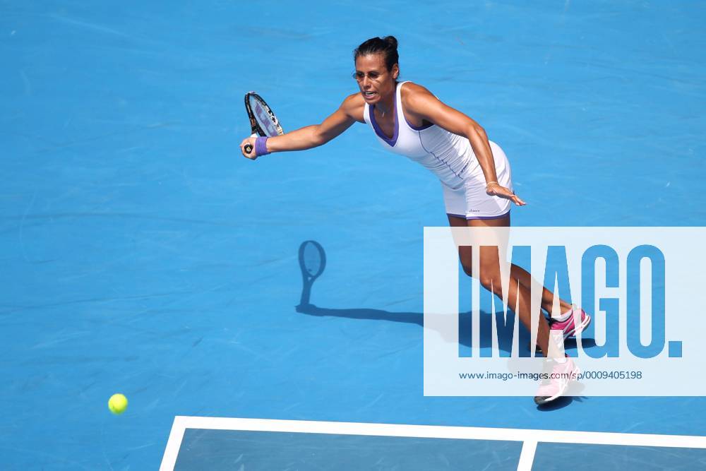 Stephanie Foretz Gacon, FRA, in the second round of 2012 Tennis Australian Open in Melbourne, 18 01 2012 -