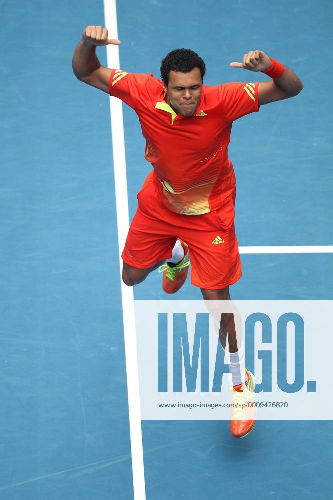 Jo-Wilfried Tsonga, FRA, after the third round of 2012 Tennis Australian Open in Melbourne, 21 01 2012 -