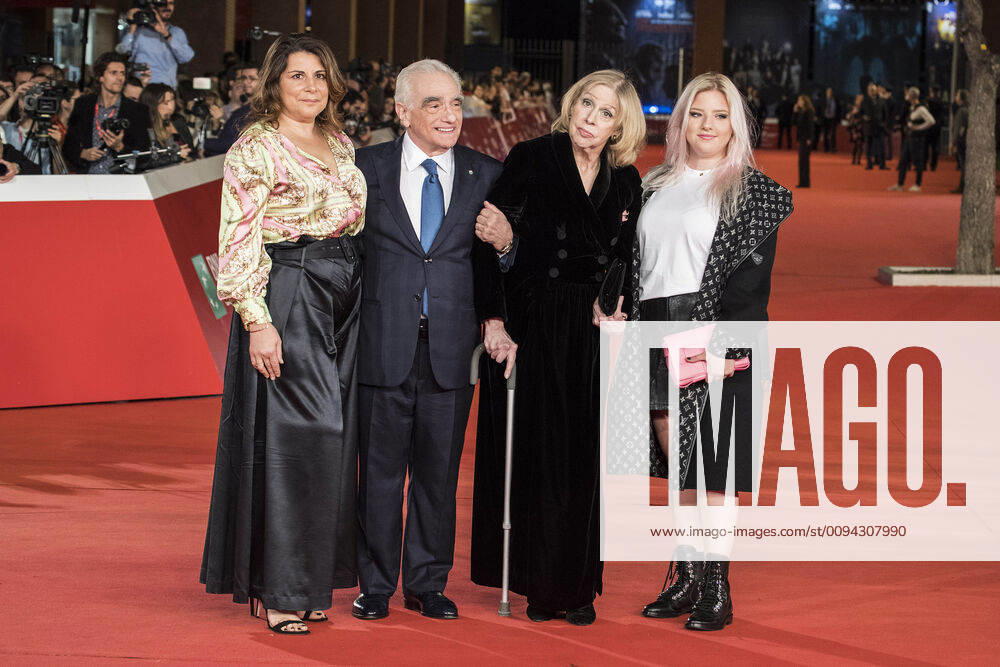 Martin Scorsese with wife Helen Morris and daughters Cathy Scorsese and Francesca Scorsese at the premiere of the feature film The Irishman at the 14th International Film Festival of Rome Festa del Cinema di Roma 2019 in the Auditorium Parco della Musica Rome, 21 10 2019 Foto:xDaziramx xFuturexImage