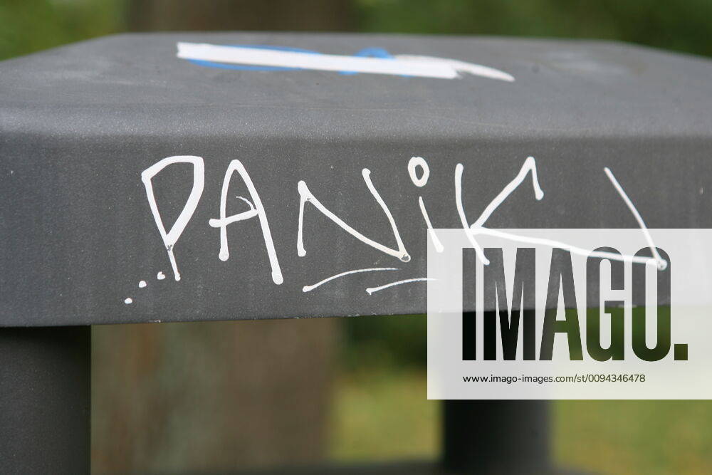 Graffiti with the word panic 30 09 2019