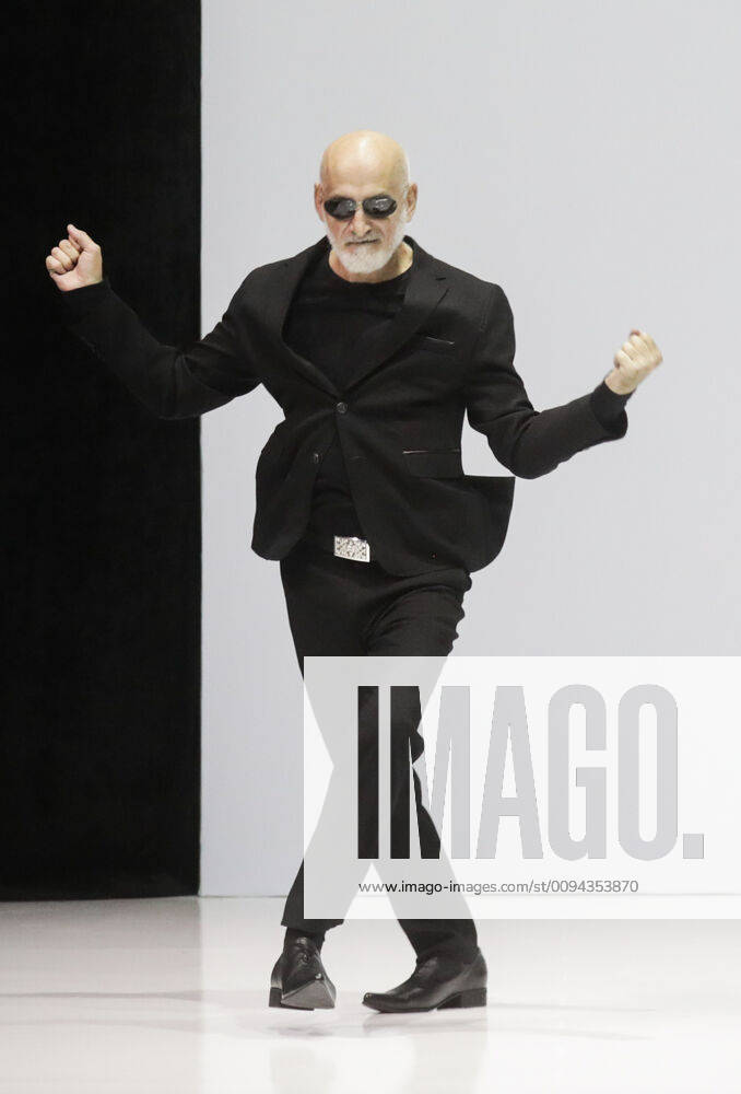 Fashion designer Shamkhal Alikhanov after a runway show for the Shamkhal collection at the 42nd edition of Moscow Fashion Week at Moscow s Gostiny Dvor Centre. Vyacheslav Prokofyev TASS TS0C0233