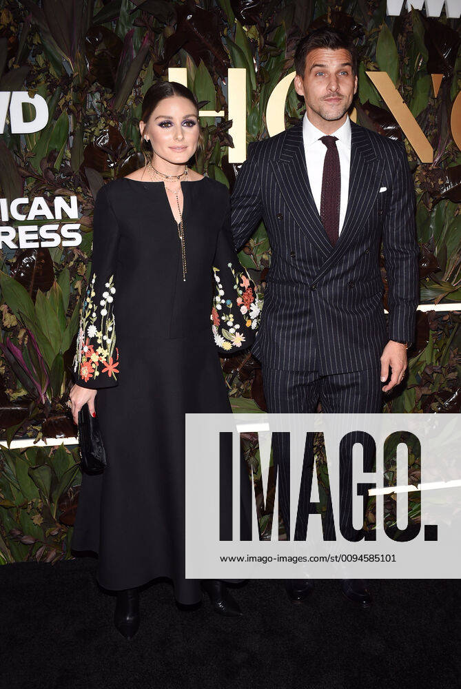 NEW YORK, NY- OCTOBER 29: Olivia Palermo and Johannes Huebl at WWD Honors at Intercontinental Barclay in New York City on October 29, 2019.