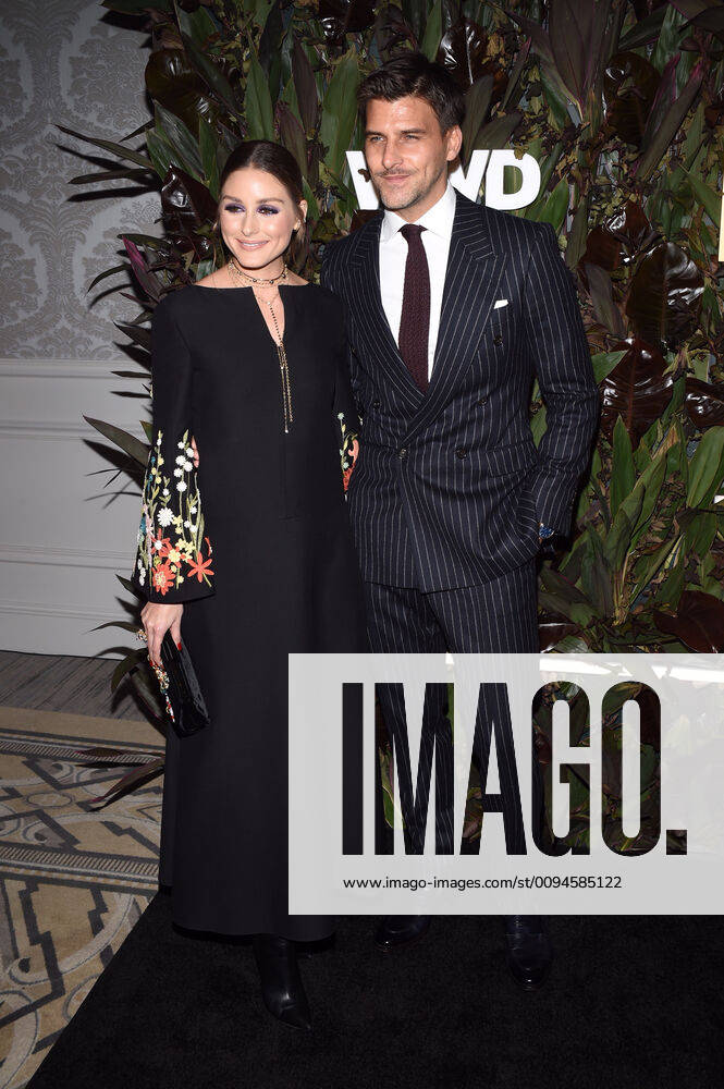 NEW YORK, NY- OCTOBER 29: Olivia Palermo and Johannes Huebl at WWD Honors at Intercontinental Barclay in New York City on October 29, 2019.