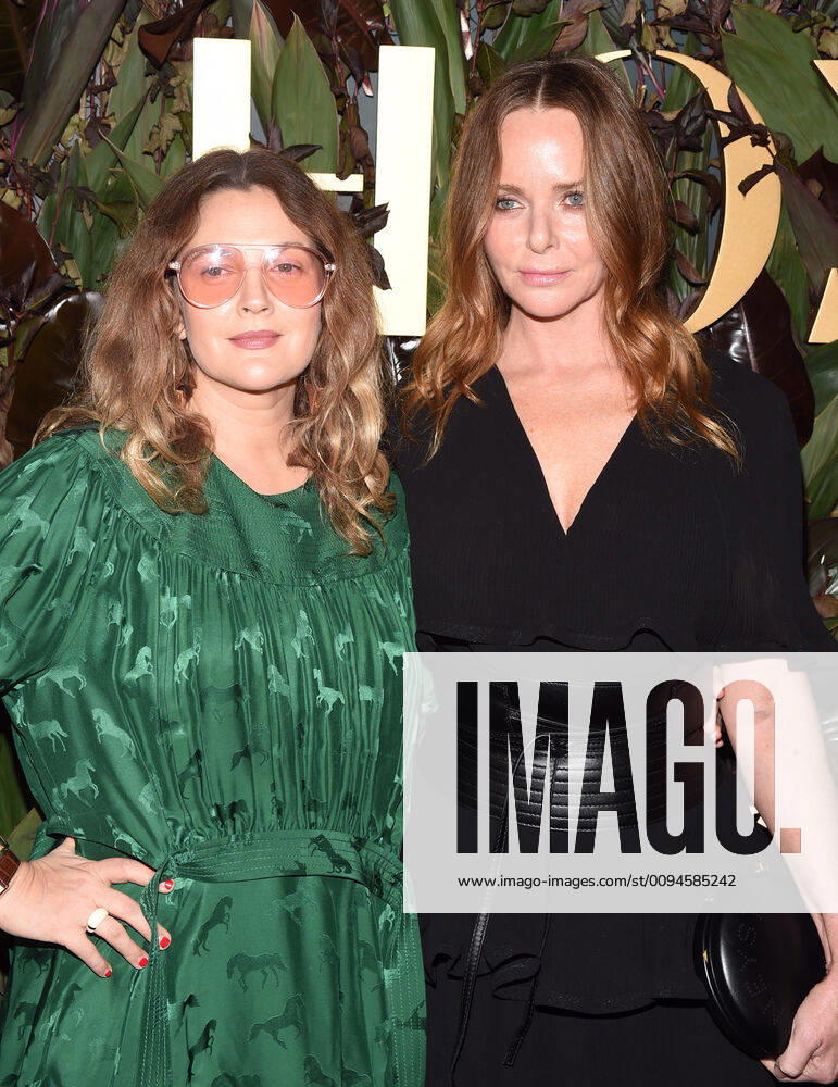 NEW YORK, NY- OCTOBER 29: Drew Barrymore and Stella McCartney at WWD Honors at Intercontinental Barclay in New York City on October 29, 2019.