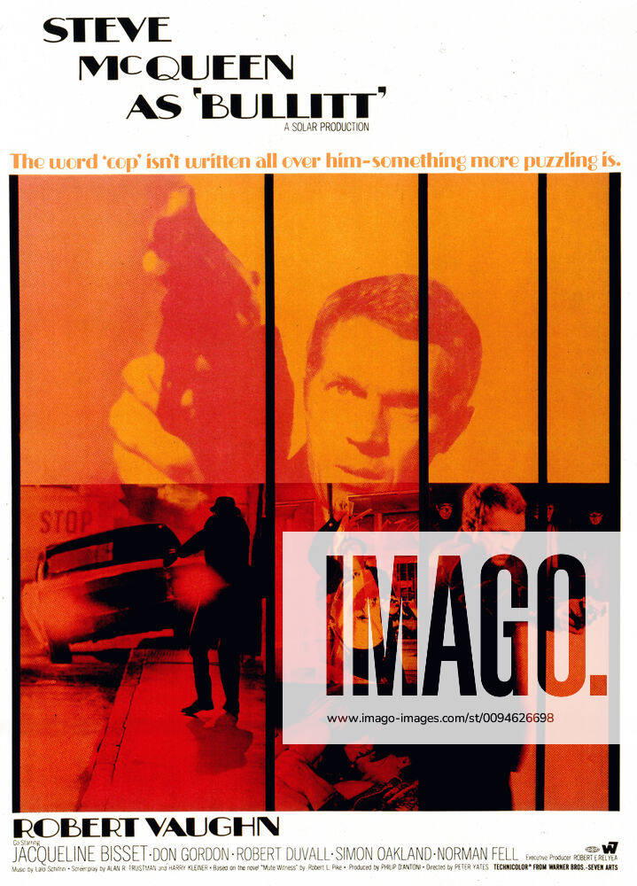 Steve Mcqueen Poster Characters: Bullitt Film: Bullitt (USA 1968) Director: Peter Yates 17 October 1968