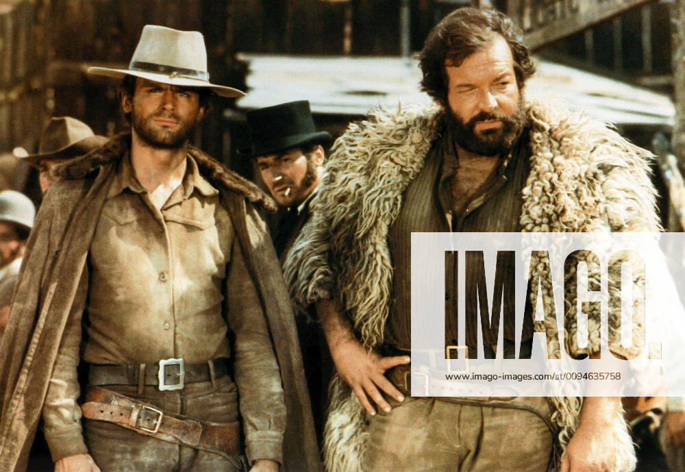 Terence Hill & Bud Spencer Characters: Cat Stevens & Hutch Bessy Film: Blood River; God Forgives... I Don T! (DIO PERDONA... IO NO!) It E 1967, Director: Giuseppe Colizzi 31 October 1967