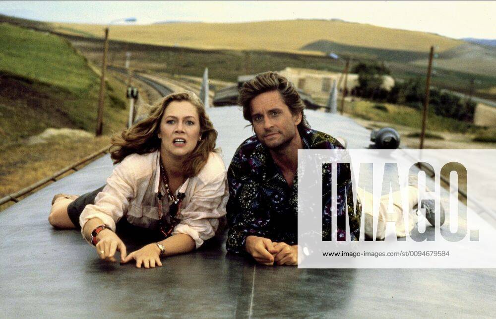 Kathleen Turner & Michael Douglas Characters: Joan Wilder & Jack Colton Film: The Jewel Of The Nile (1985) Director: Lewis Teague 11 December 1985