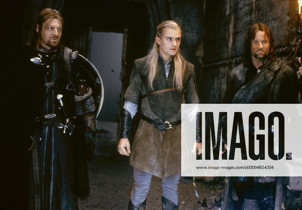Sean Bean, Orlando Bloom & Viggo Mortensen Characters: Boromir,Legolas Greenleaf & Aragorn Film: The Lord Of The Rings: The Fellowship Of The Ring; The Lord Of The Rings I (USA NZ 2001) Director: Peter Jackson 10 December 2001