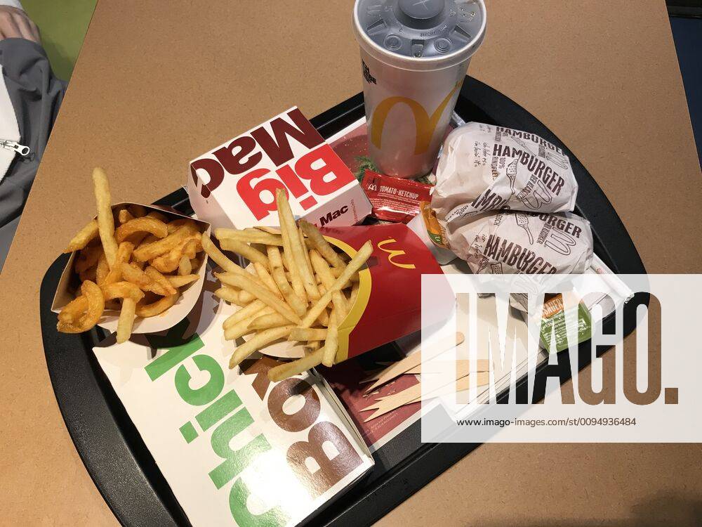 Fast food at McDonalds in a branch in Hamburg 09 11 2019