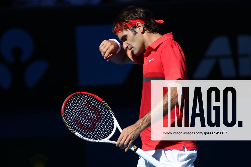 Roger Federer, SUI, in the quarter final of 2012 Tennis Australian Open in Melbourne, 24 01 2012 -