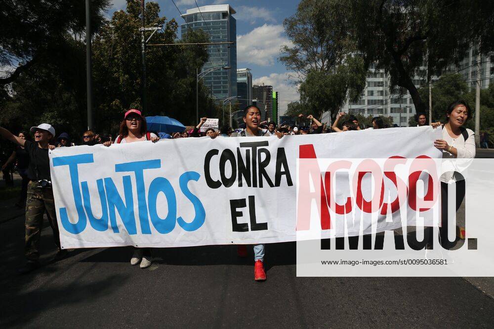 Students protest in rejection of Enrique Graue as rector of the National Autonomous University of Mexico and gender violence within the university in Mexico City, Mexico, 14 November 2019. Student protest in Mexico !ACHTUNG: NUR REDAKTIONELLE NUTZUNG!