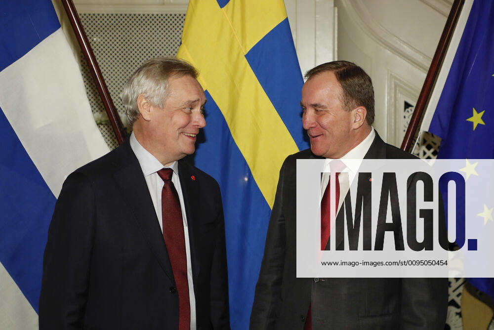 STOCKHOLM 20191115 Prime Minister Stefan Löfven receives Finnish Prime Minister Antti Rinne in the Sagerska House The prime ministers will discuss, among other things, current EU issues, such as the negotiations on the EU s long term budget Photo Christine Olsson TT kod 10430 Stockholm Sweden